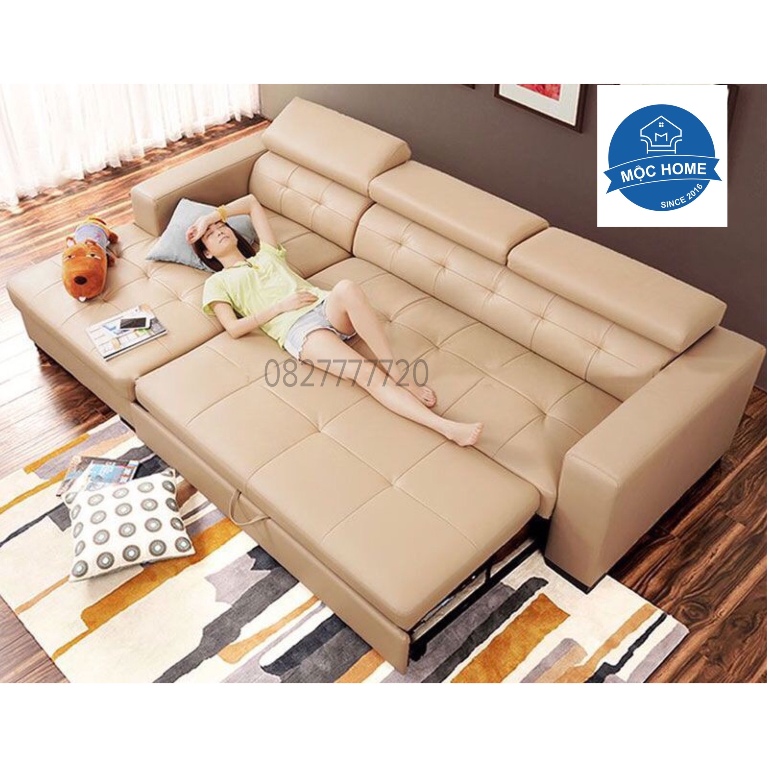 Sofa Giường Kéo Đa Năng Có Hộc Đựng ZF555