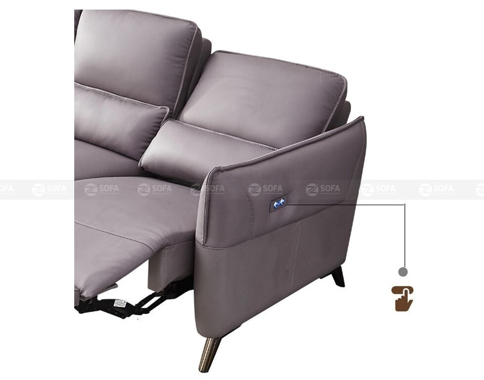 Sofa da bò Ý chỉnh điện ZT233