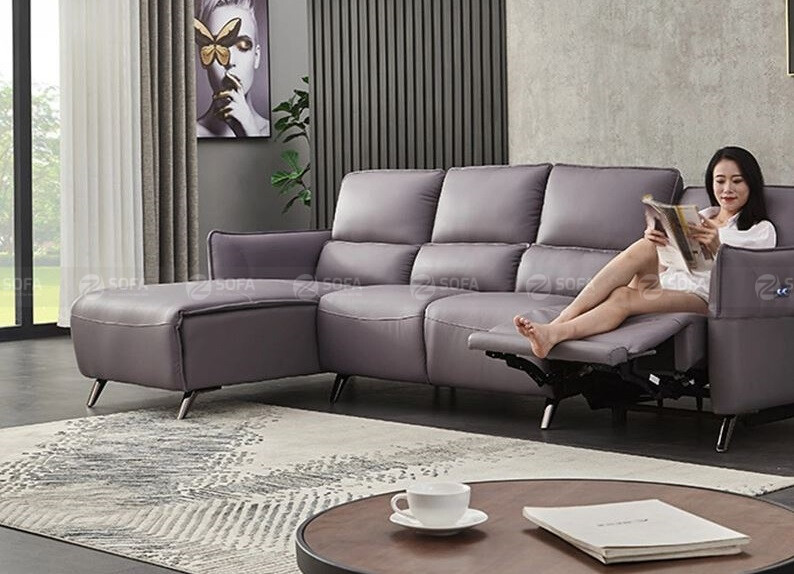 Sofa da bò Ý chỉnh điện ZT233