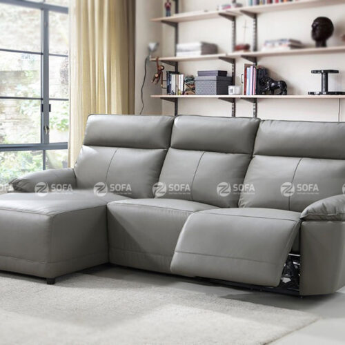 Sofa góc thư giãn da bò ZT22C