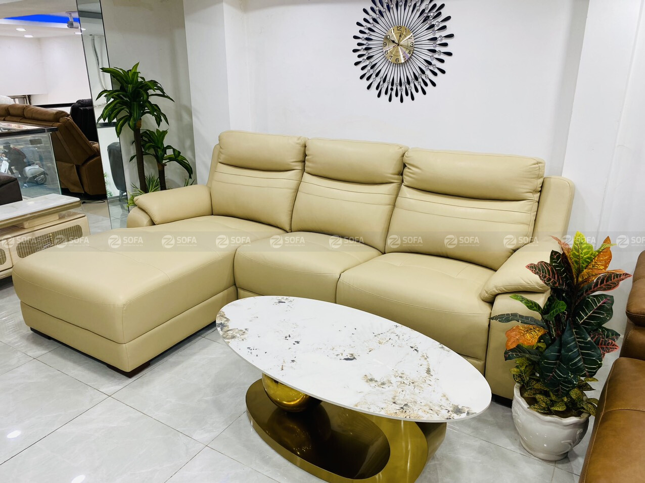 Sofa thư giãn da bò ZT226