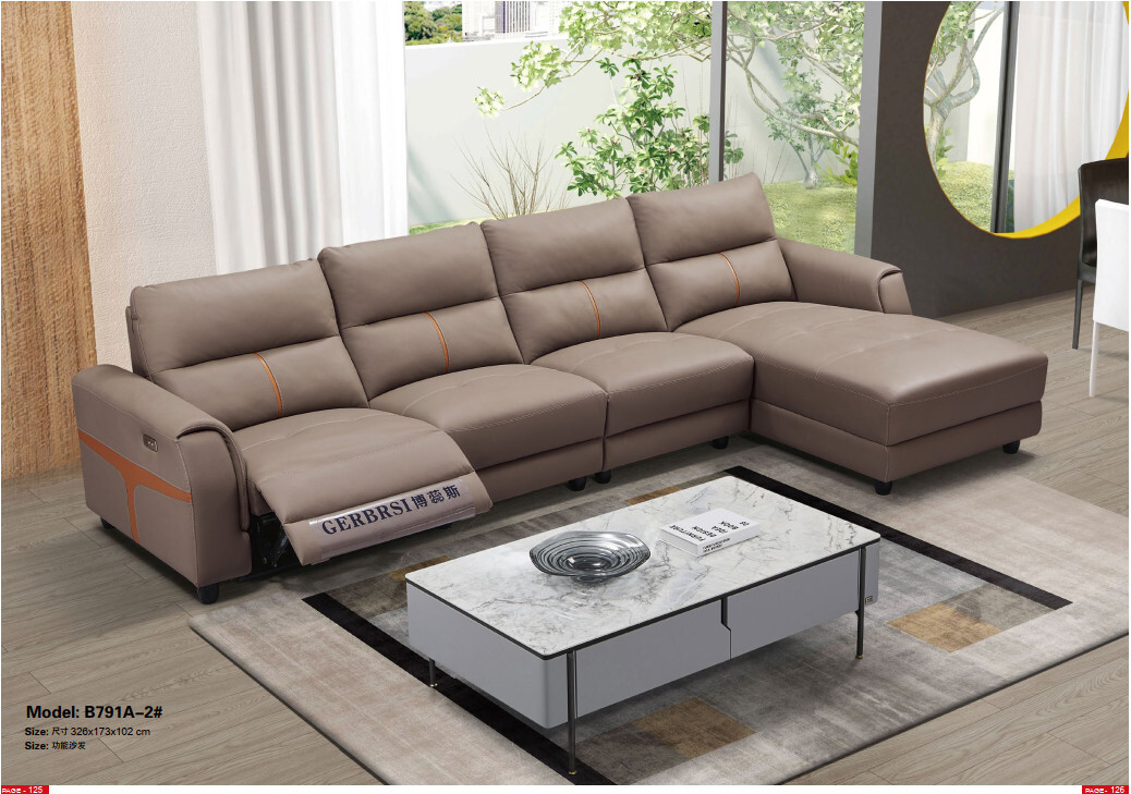 Sofa da bò nhập khẩu ZT239